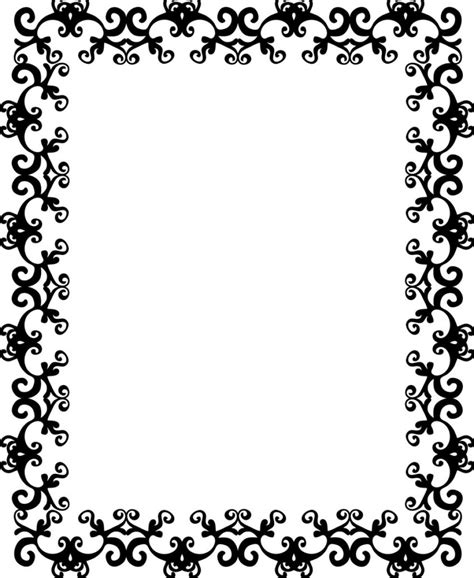 border design black and white.